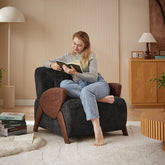 Bellemave® Modern Accent Armchair with Plush Cushioning, Comfortable Armrests - Bellemave